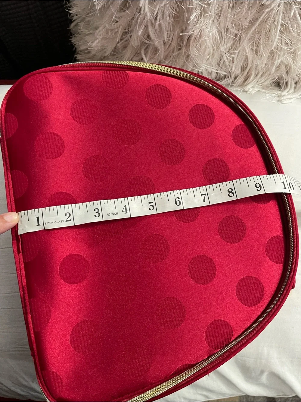 ❤️ESTÉE LAUDER Red Polka Dot Print Cosmetic Case❤️